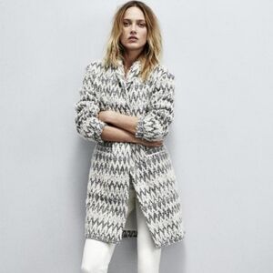IRO Caly oversized chevron boucle jacket